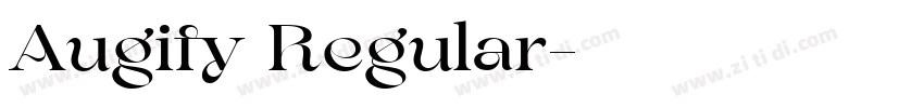Augify Regular字体转换